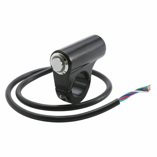 For Universal Waterproof Motorcycles 7/8 Handlebar Switch W/Blue LED Indicator Q