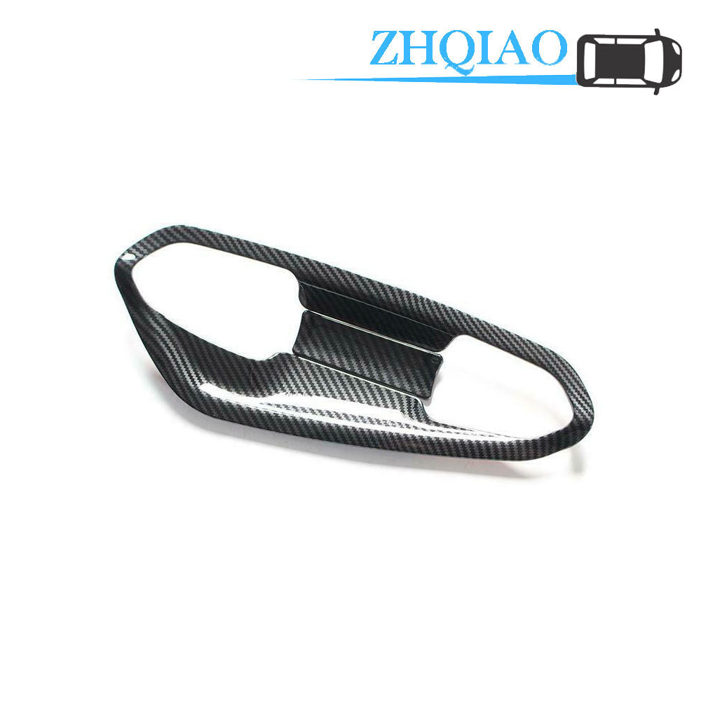 Outer Door Bowl Cover Trim Fit for Ford Fusion Mondeo 2013-2020 ABS Carbon Fiber