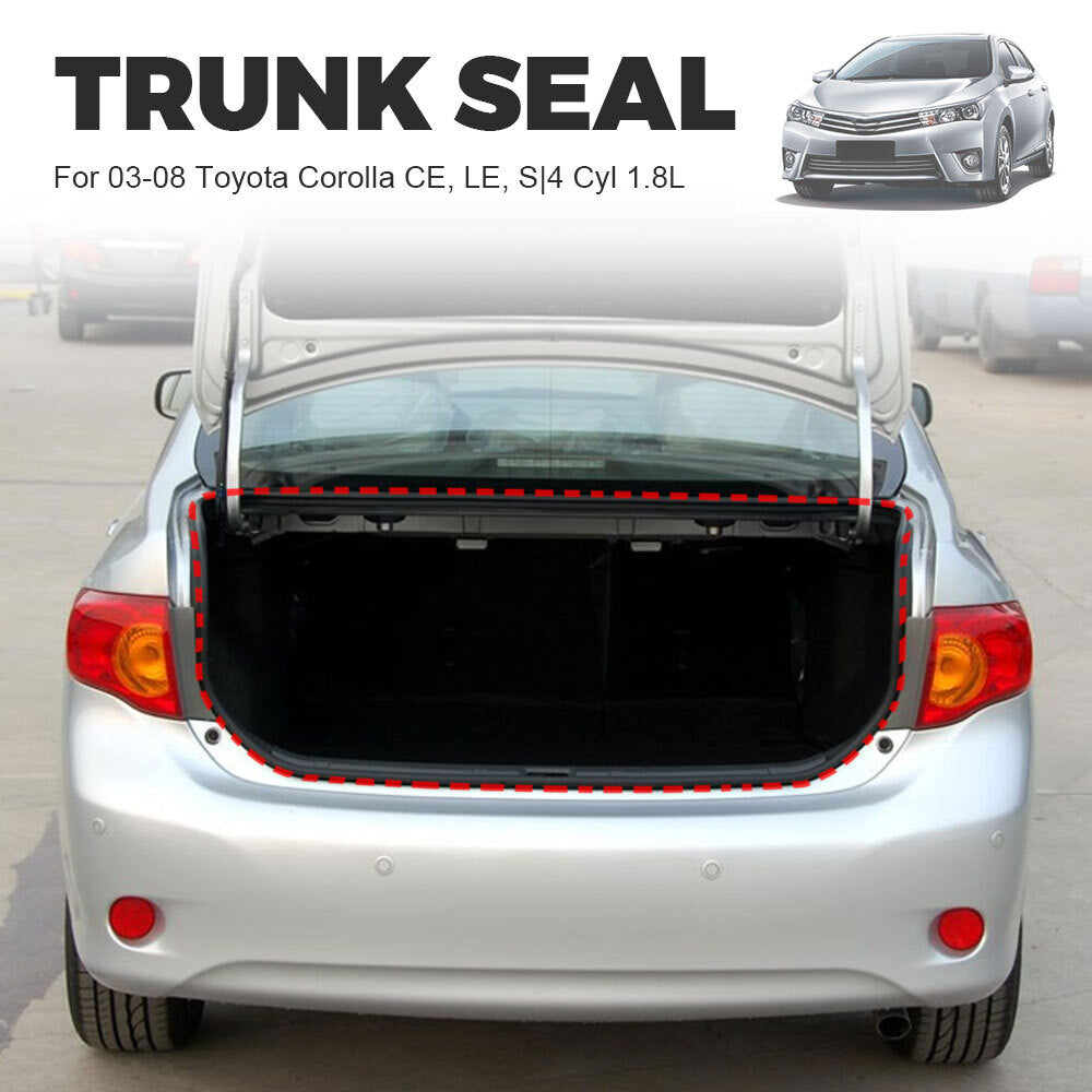 Rubber Weatherstrip trunk lid seal for Matrix for Corolla 2003-2008. n