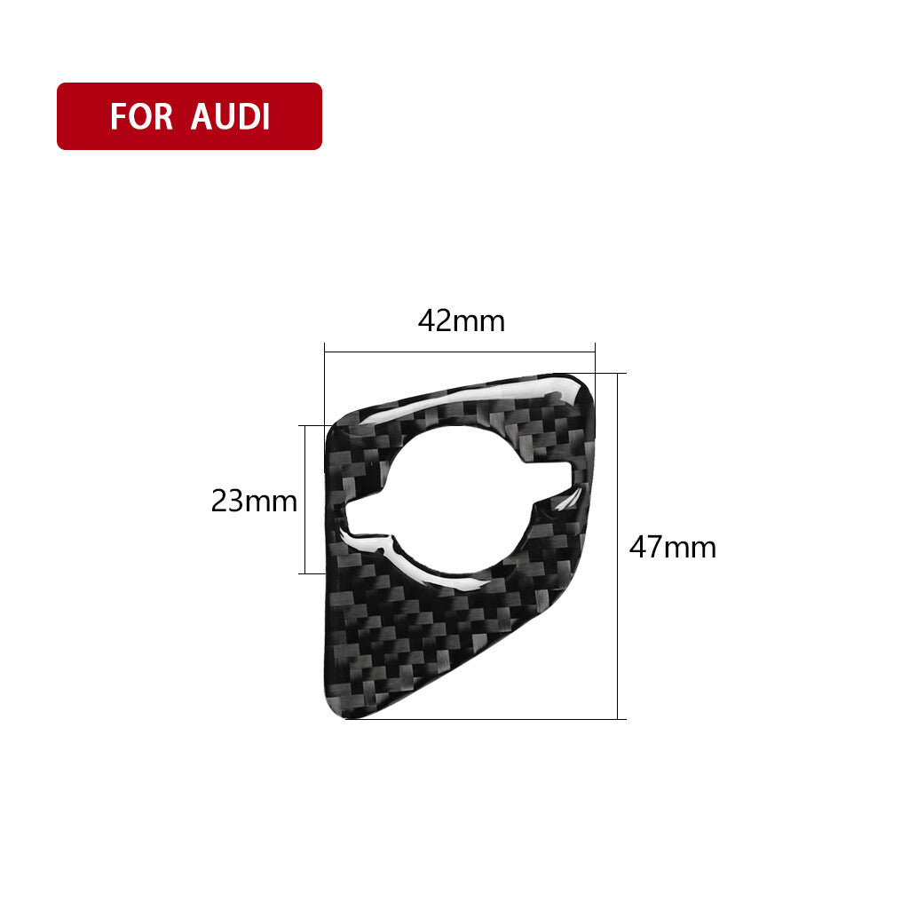 2X Carbon Fiber Front Door Control Cover Trim For Hilux 2015-21 Type A v