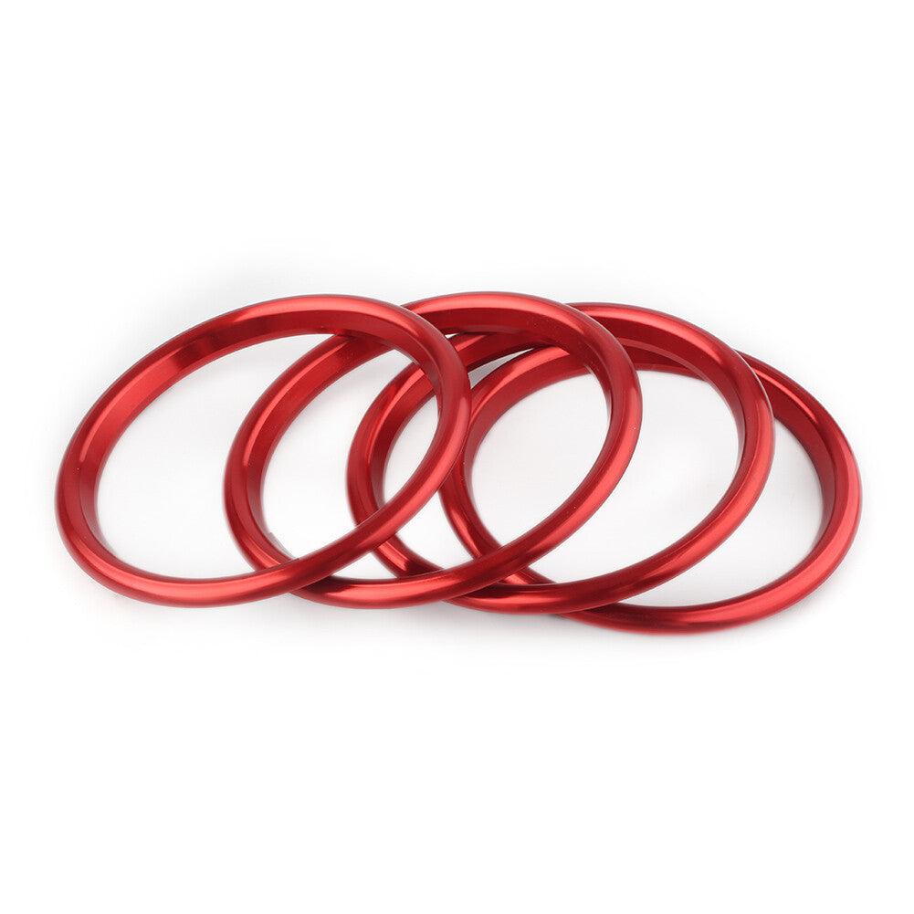 Interior Air Vent Outlet Trame Ring Cover Trim Fit for Audi A3 S3 Q2L 2012-2019 Red