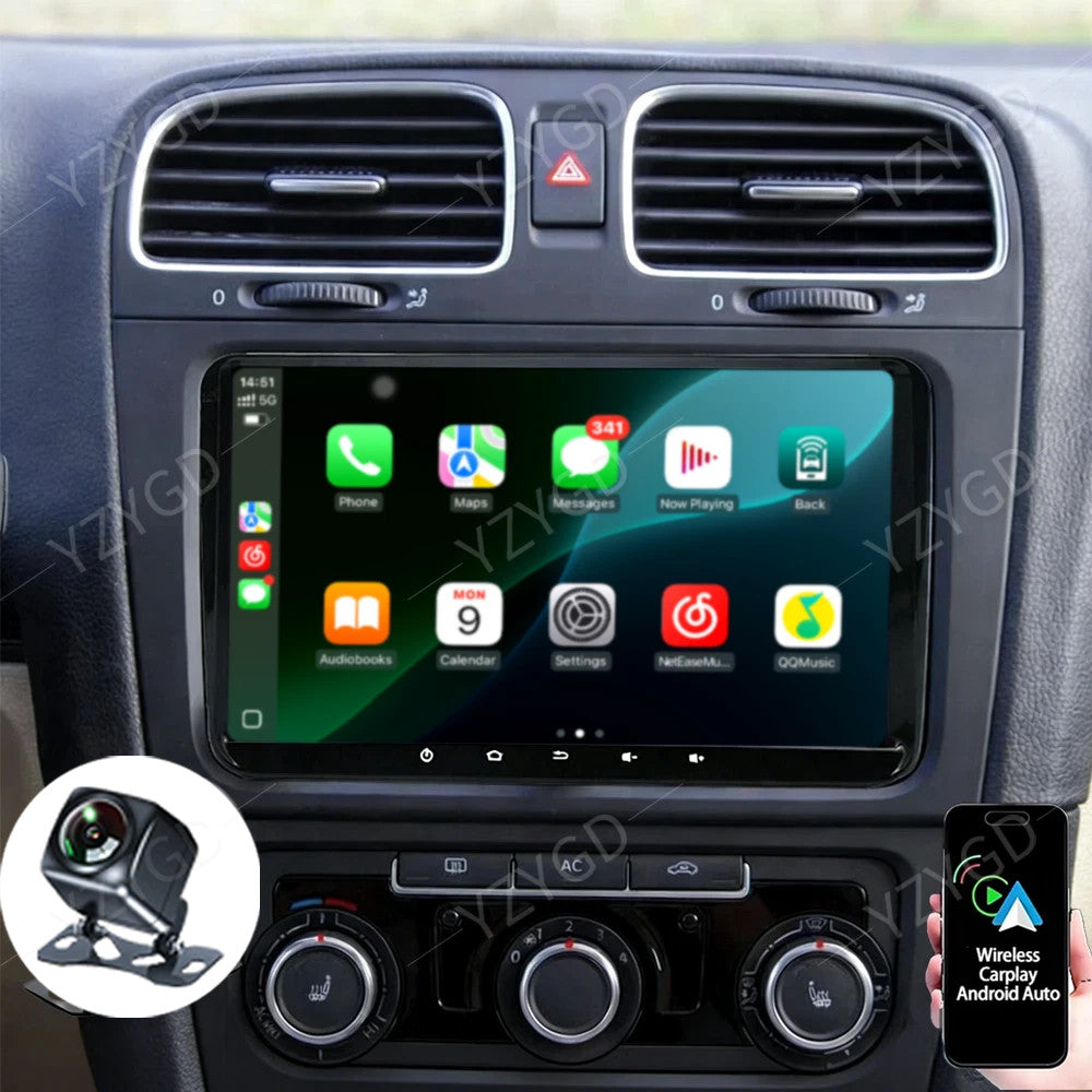 Apple Carplay for SKODA Praktik 2010-2011 Stereo Car Radio GPS Navi Screen 2+32G