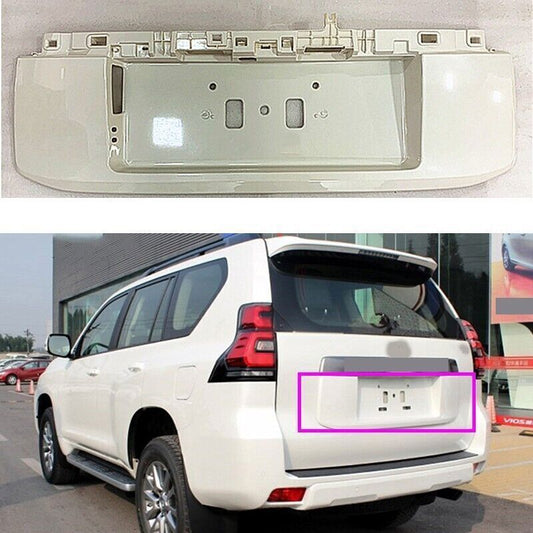 1X Rear License Plate Molding Backup White Repair for Toyota Prado LC150 2018-20