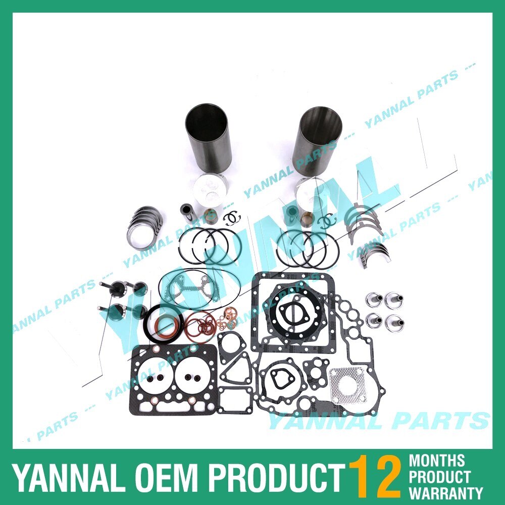 Overhaul and rebuild kit for 2 cylinders of Kubota ZB600 engine, high satisfaction rate.