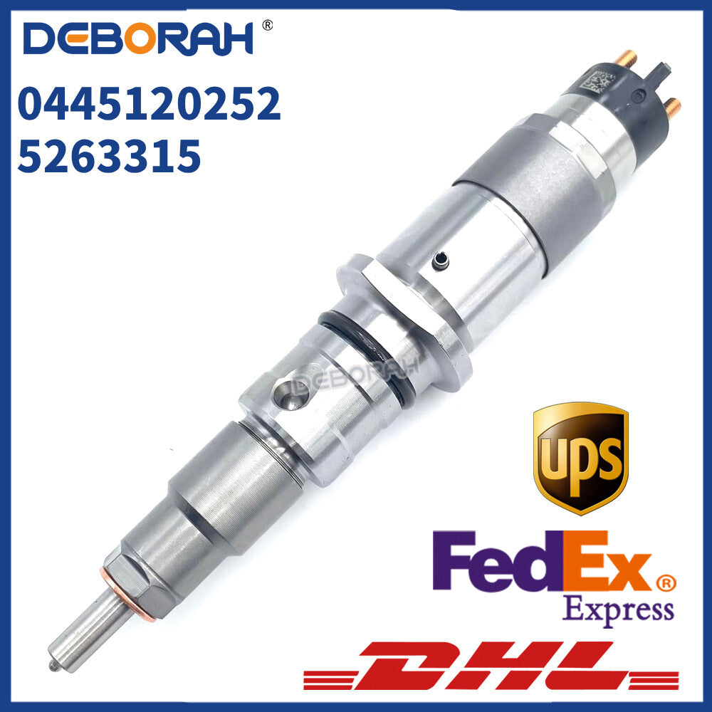 Common Rail Diesel Fuel Injector 0445120252 5263315 for QSB 5.9 Engine