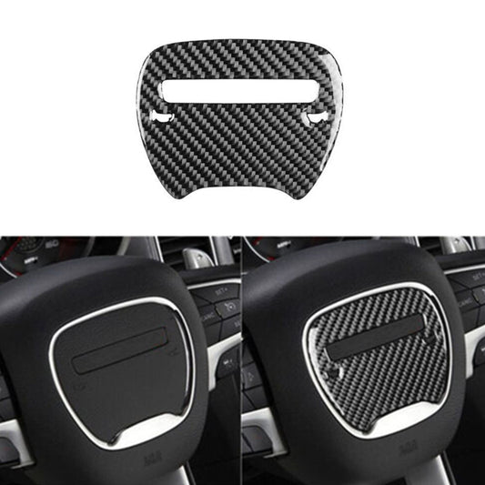 Steering Wheel Trim Cover Decoration Carbon Fiber for Dodge Charger 2015-2021