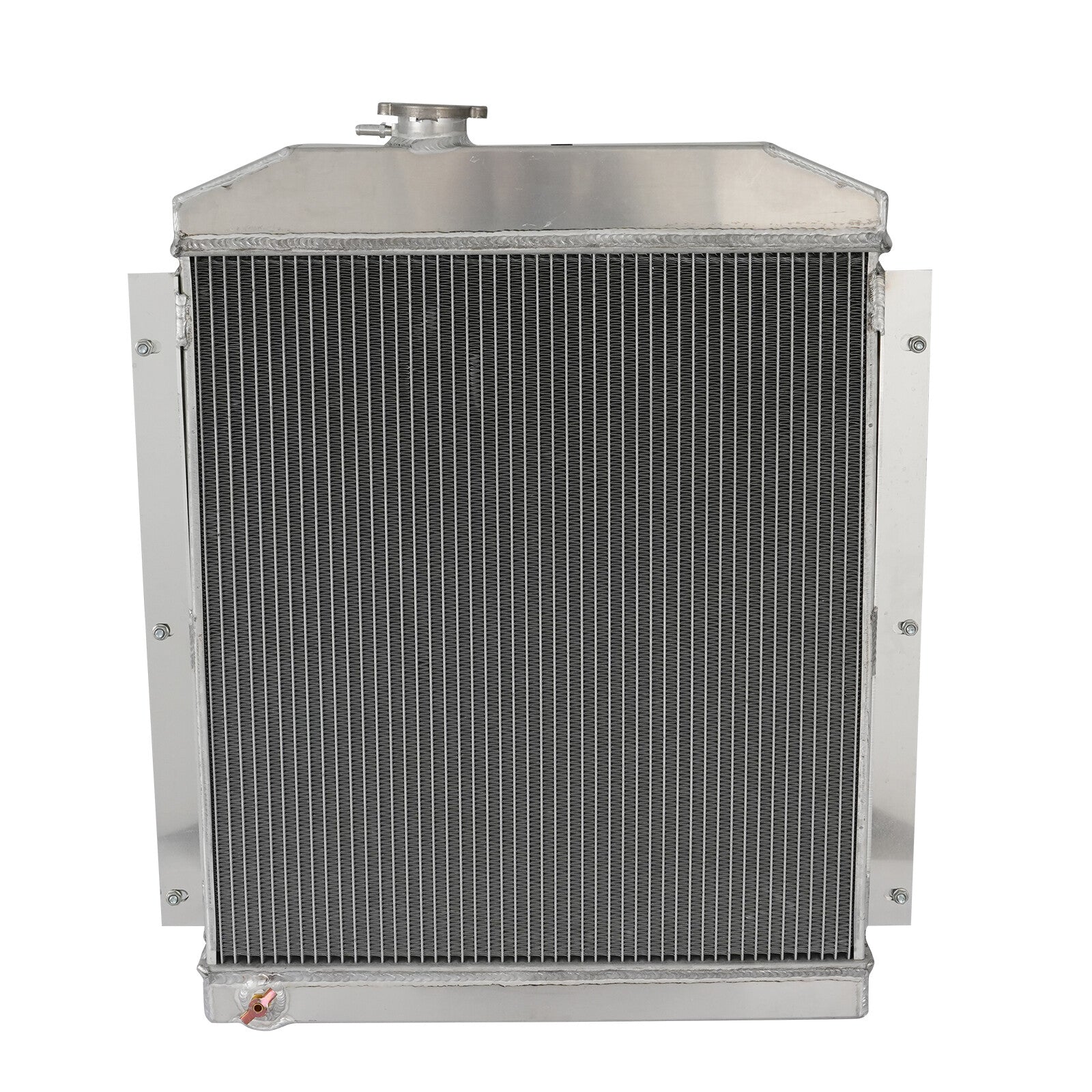 4-Row Alu Radiator Cover Fan for 1947-1954 for Chevrolet 3100 3600 3800 3900 Pickup Units