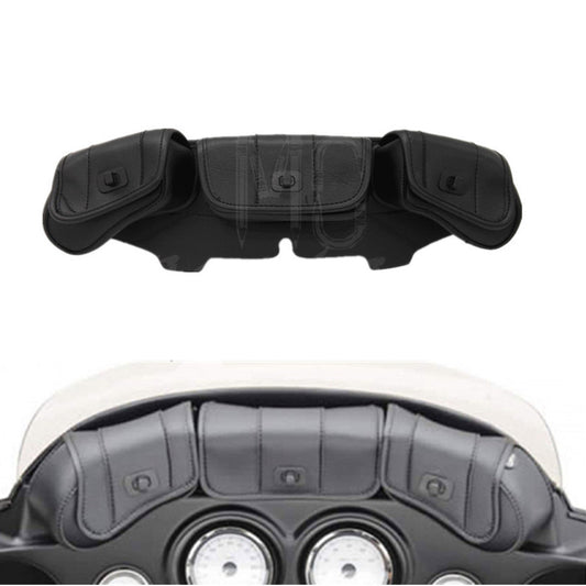 3 Pouch Pocket Fairing Windshield Bag for Harley Touring Electra Street Glide Q