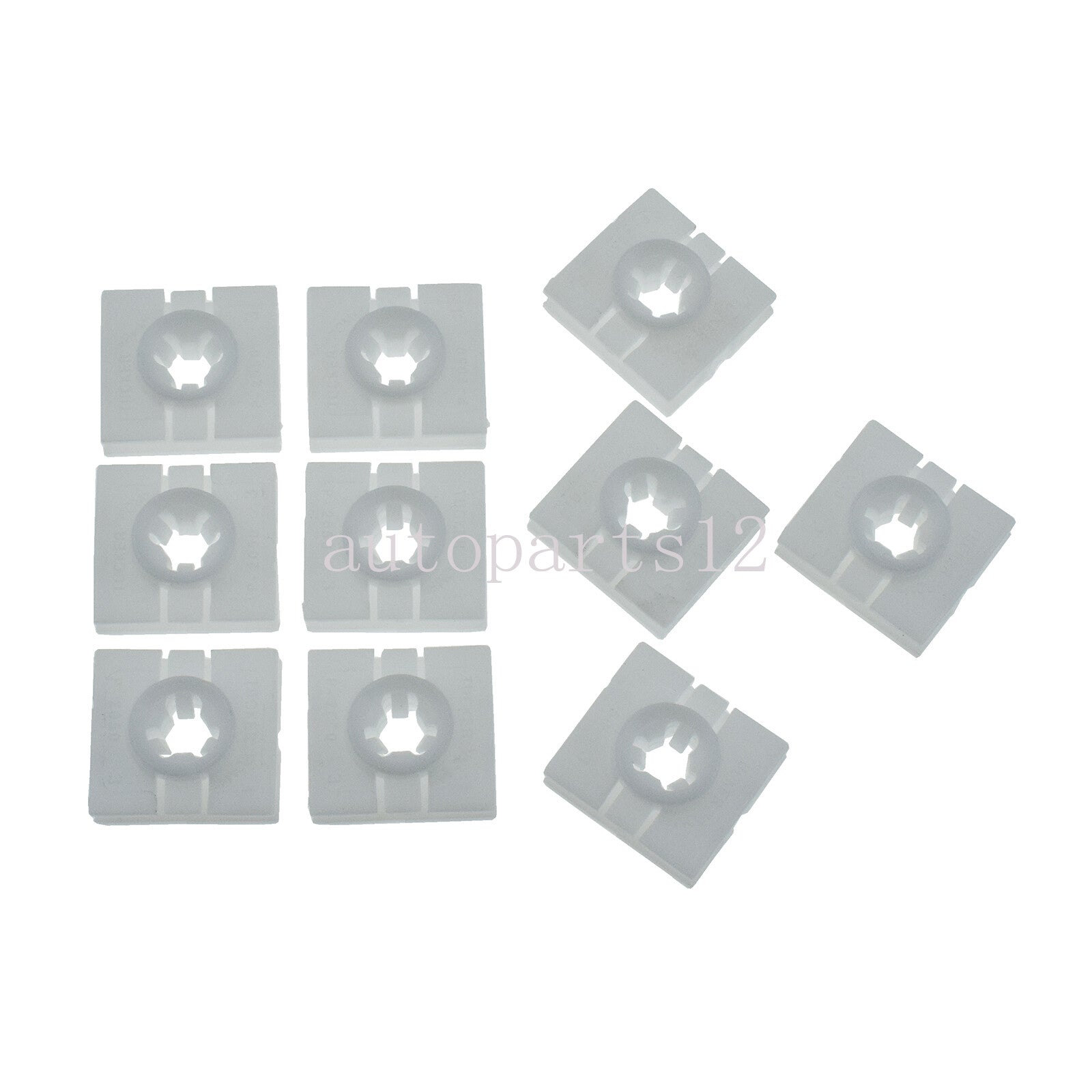 10-piece exterior window panel forming clip 0009912098 for Smart Fortwo 2008-2016