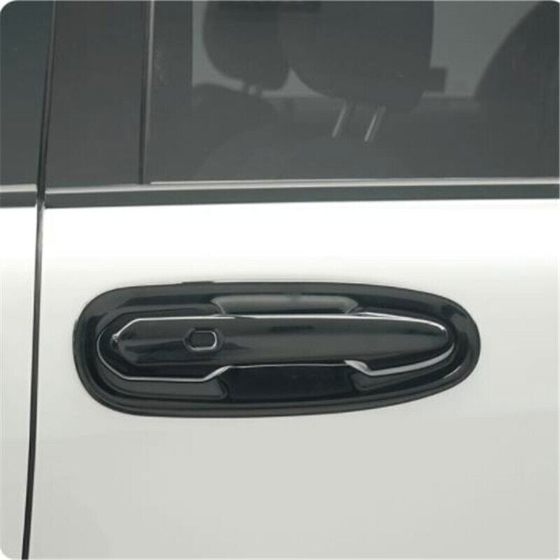 Gloss Black Side Door Handle Bowl Cover Moulding Trim for Toyota for Sienna 21-2024