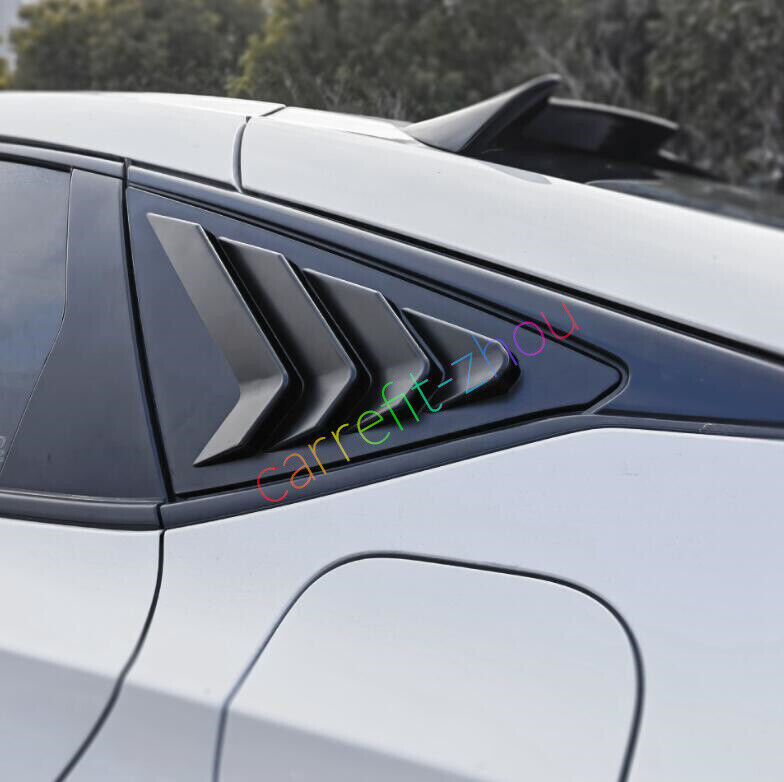 for HONDA for CIVIC Hatchback 2022 2023 Matte Black Side Window Louver Shutter Trim