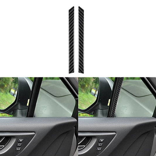 2X Carbon Fiber Window A-pillar Cover Trim for Subaru Outback Legacy 2015-2017