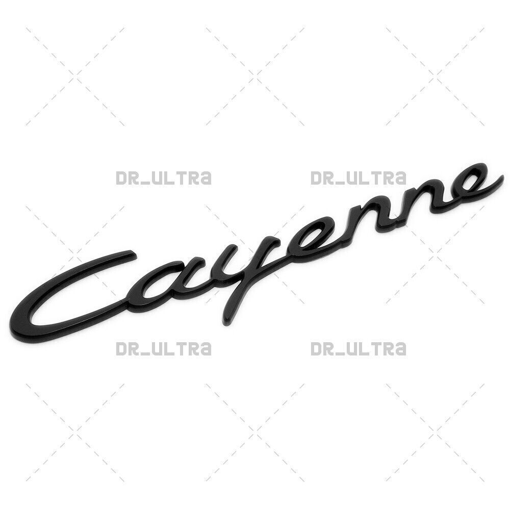 Matte Black Look for Cayenne Letters Rear Badge Emblem Deck Lid Nameplate 958