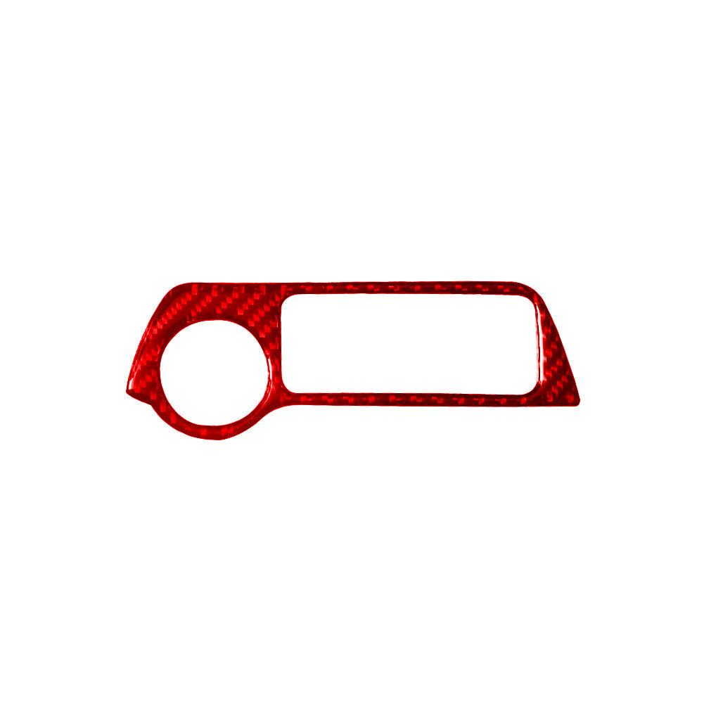 Red Carbon Fiber Power Outlet Cover Trim for Mitsubishi Outlander 2014-2016