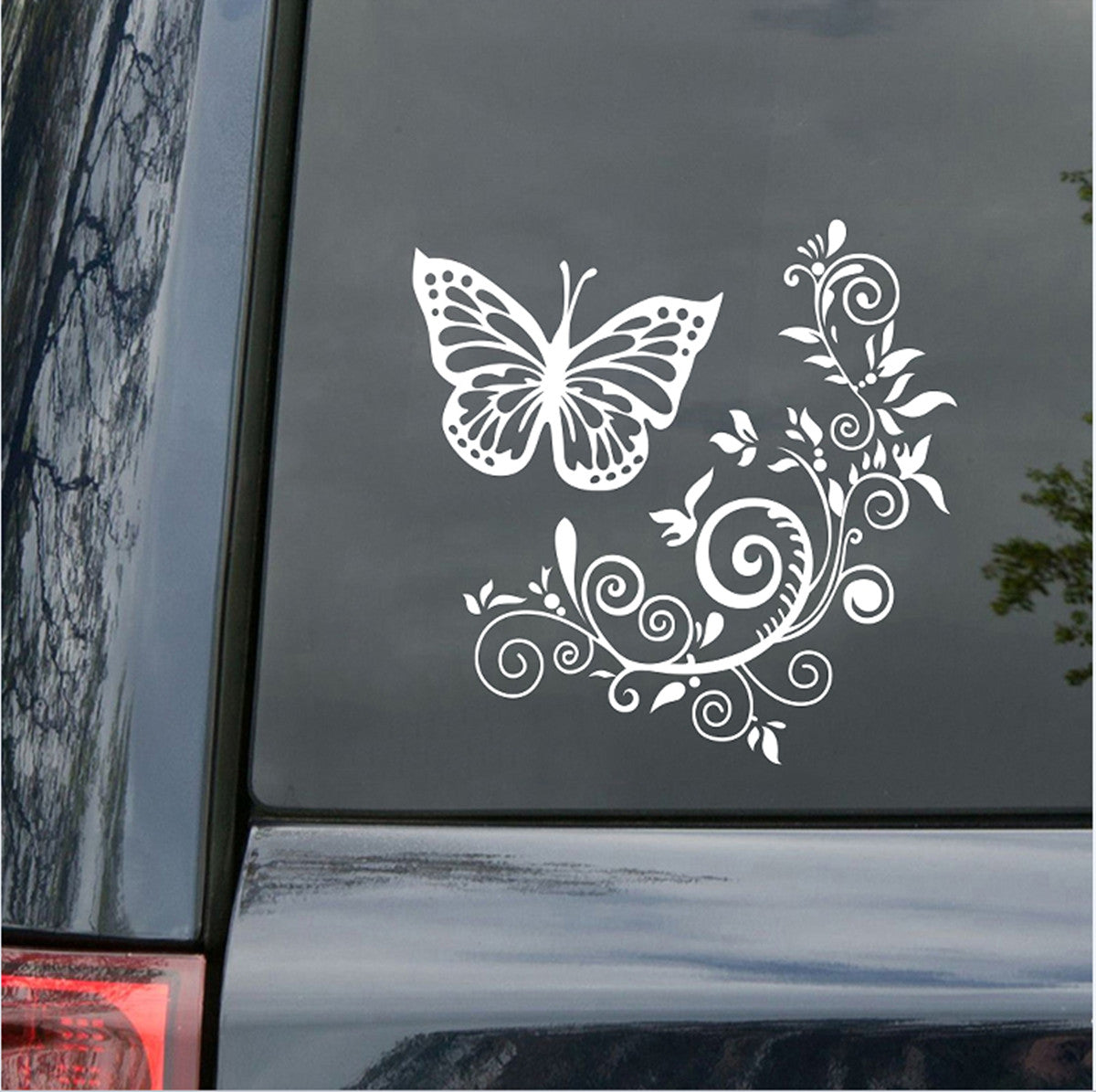 Vinyl Decal Sticker Car Window Bumper Door Body Butterfly Flower Graphcics Decor