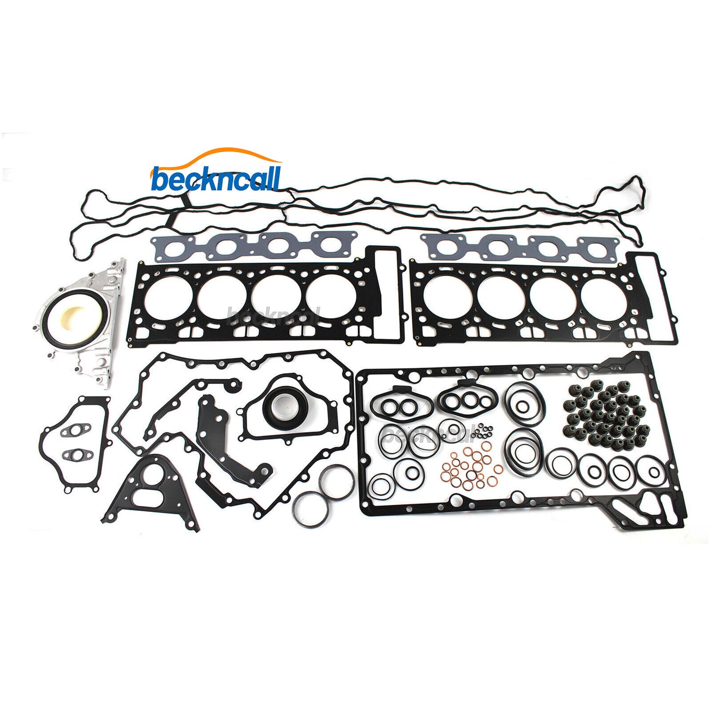N63 Engine Overhaul Rebuild Kit w/ Pistons Rings Set for BMW 550i 750i X5 4.4L