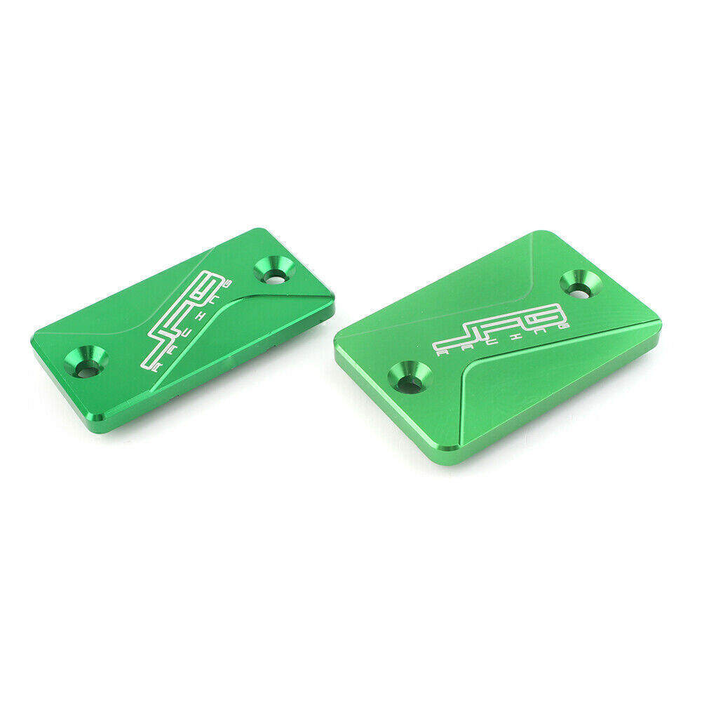 Front Rear Brake Reservoir Fluid Covers for Kawasaki KLX125 150S KLX250 300 Q
