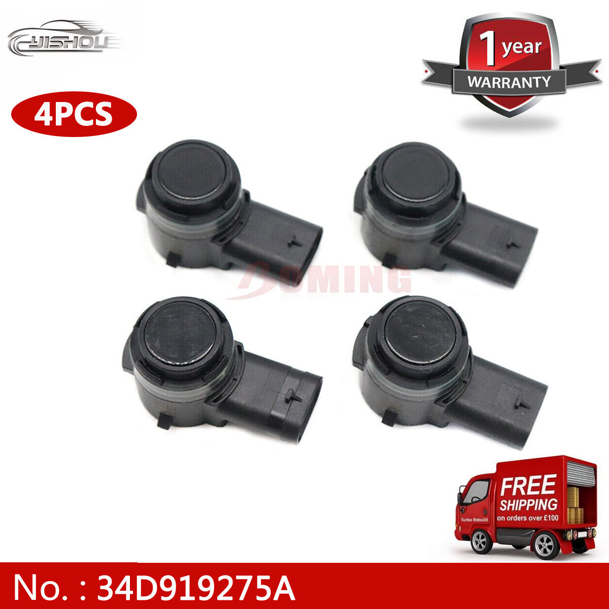 34D919275A 4PCS New PDC Parking Sensor for VW for Porsche for Panamera for Cayenne for 911 for Audi Q