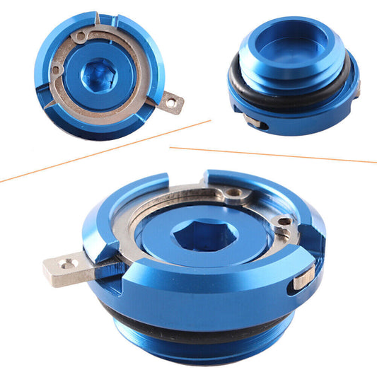 Oil Filler Cap Set Fit for Yamaha FJ1100 1984 1985 & FZ600 1987 1988 Blue New Q