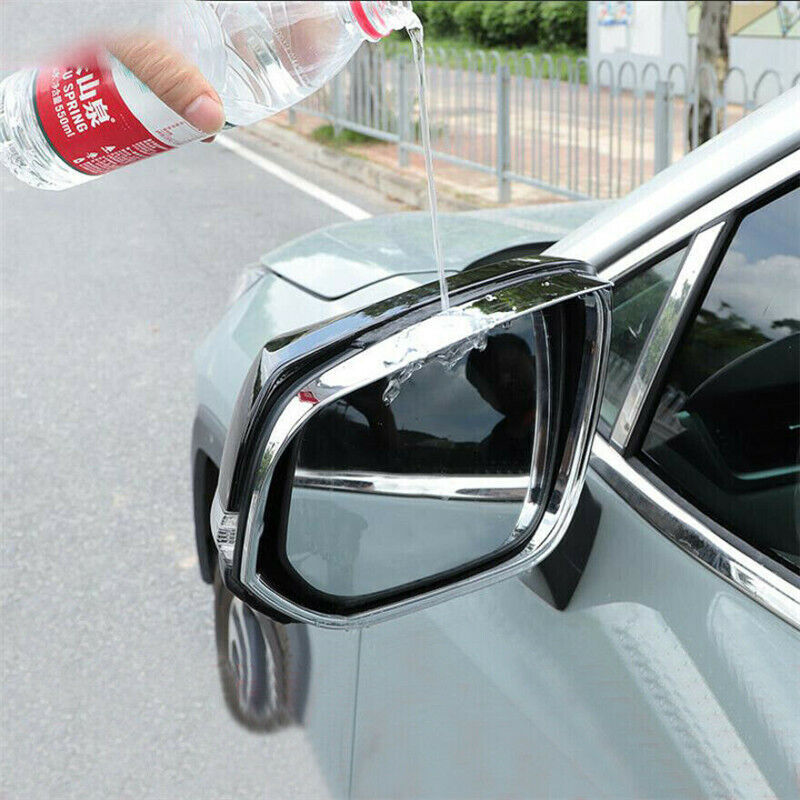 Chrome Rearview Mirror Rain Eyebrow Cover Trim for Toyota Highlander 2020-2022