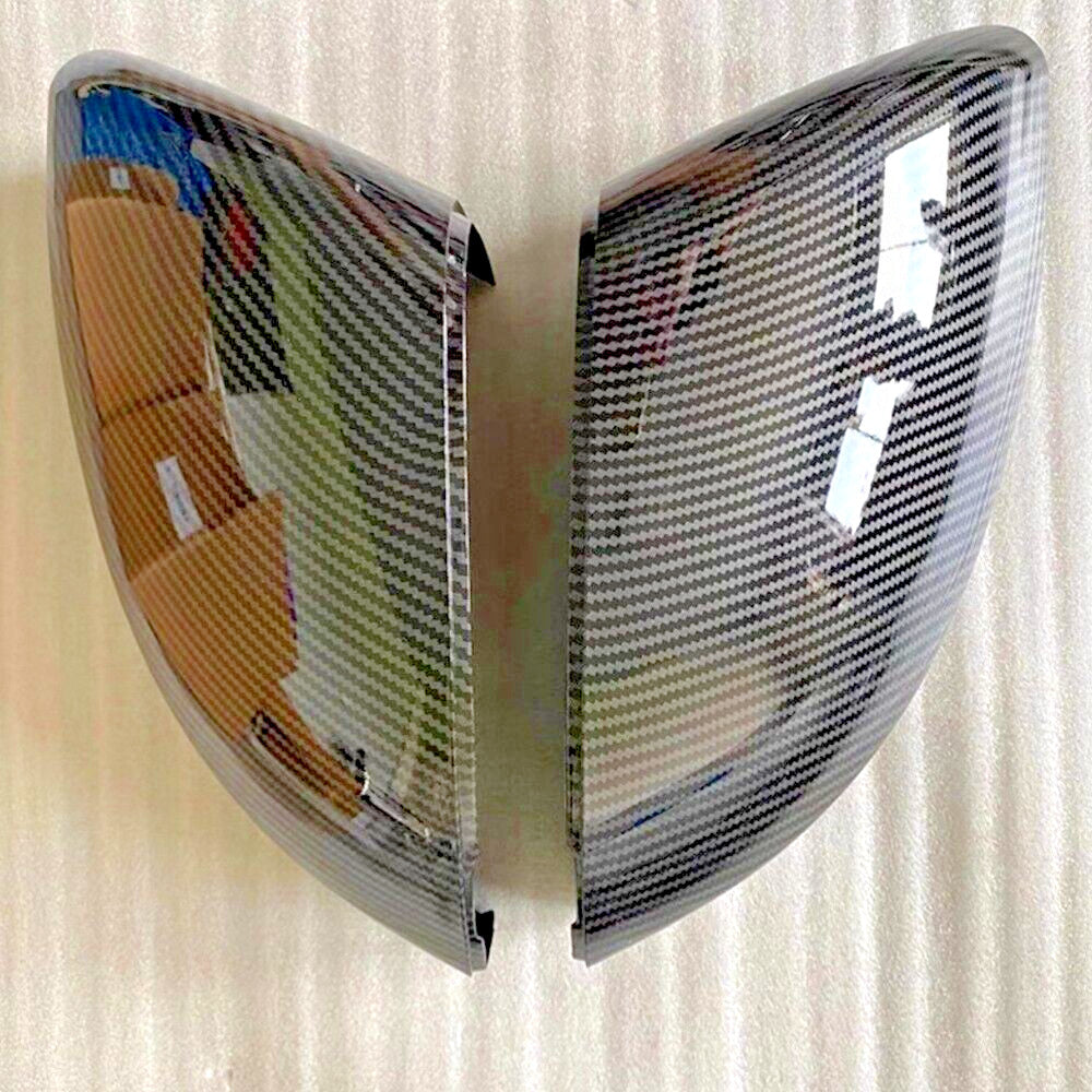 Carbon Fiber Style Replacement Mirror Cover Caps for Range Rover Sport 2014-2022