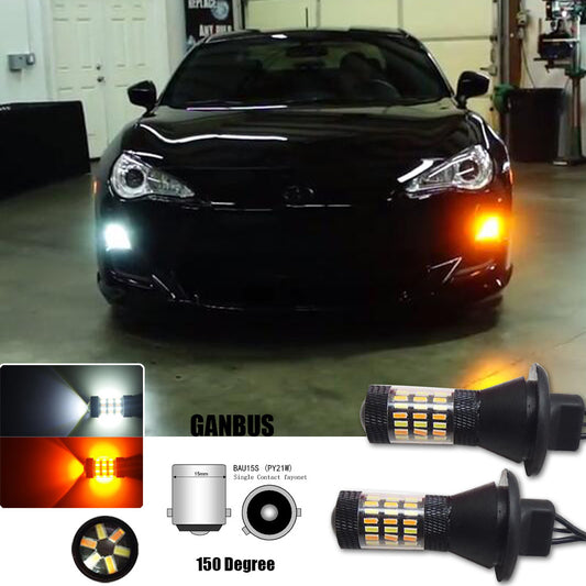 No OBC error Bau15s 7507 Switch LED front turn signal light or DRL bulb - v