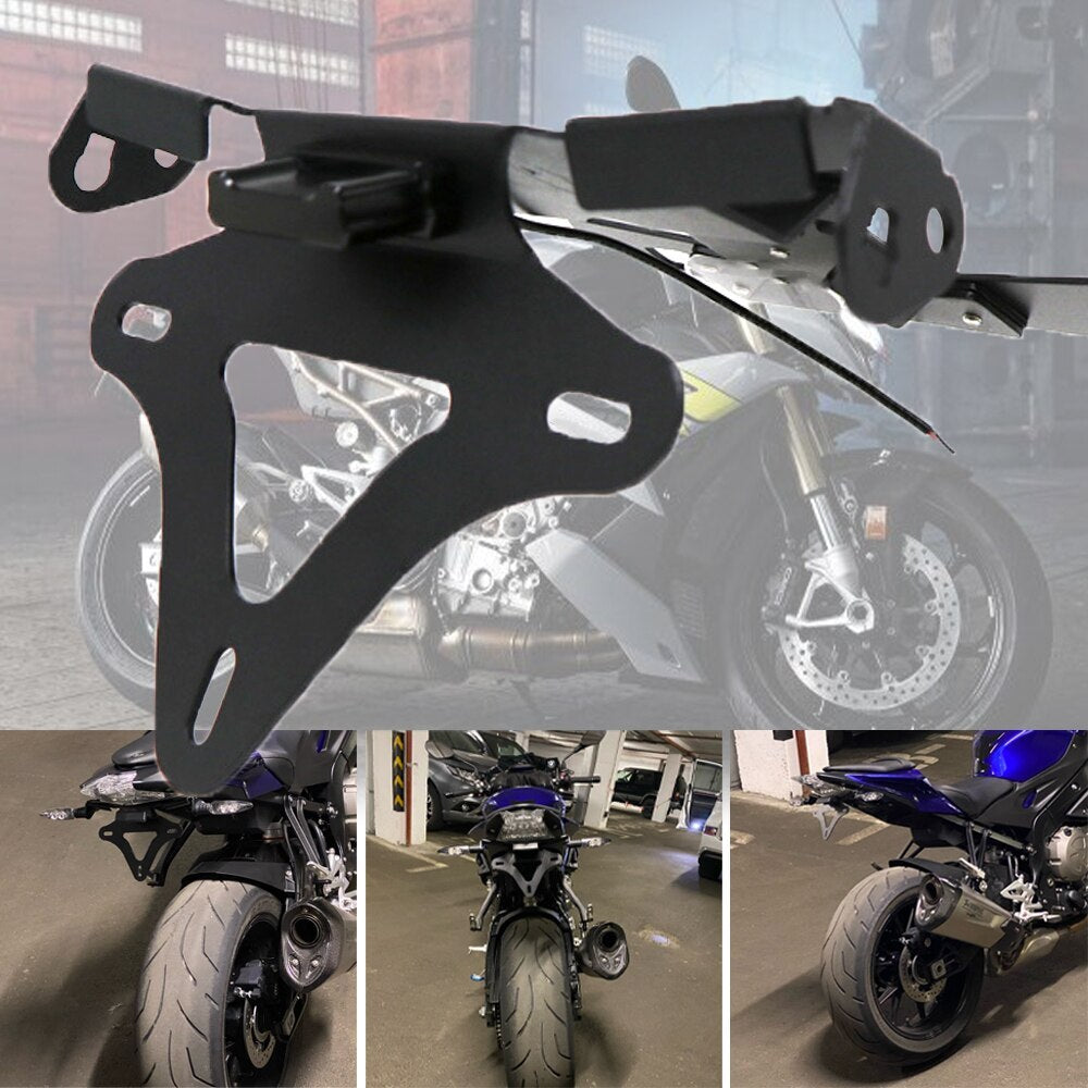 LED Light HP4 License Number Plate Frame Holder Tail Tidy for BMW S1000RR S1000R