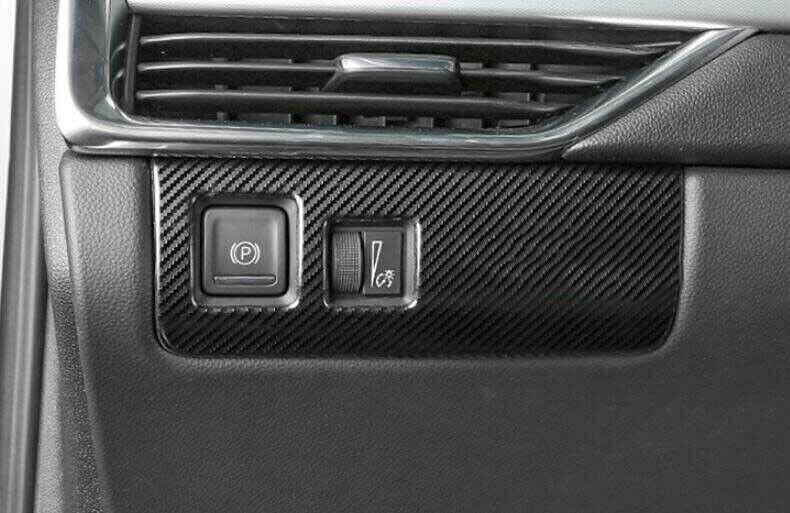 for Corolla 2019-2022 Steel Carbon Fiber Rear Water Cup Panel Cover Trim v