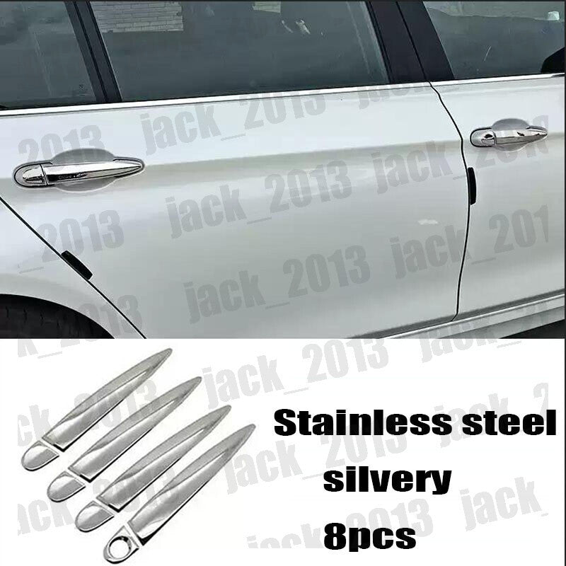 for BMW 3-Series 2013-2019 8PCS Cover Trim silvery stainless Side Door Handle