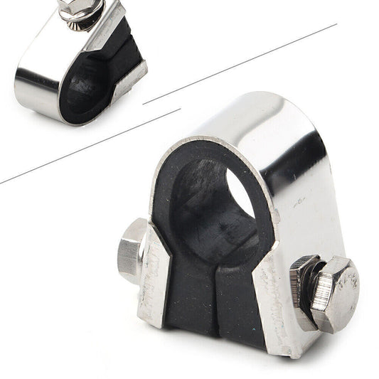 Motorcycle Speedo Clamp Gauge Rubber For 7/8 1 Handlebar Mounting Bracket