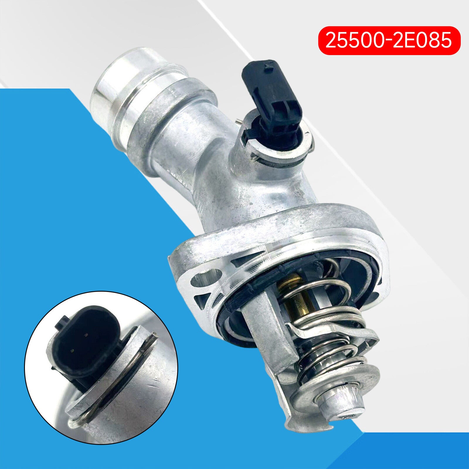 Engine coolant thermostat assembly 25500-2E085 for 2017-2020 for Elantra Kona 2.0L Q