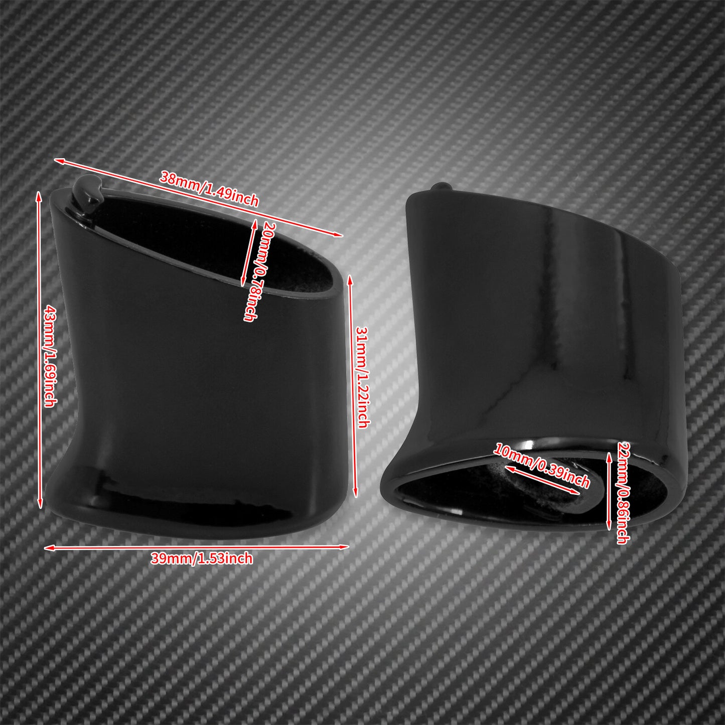 Gloss Rear Turn Signal Brackets Mount Fit for Harley Sportster XL 883 1992-2022