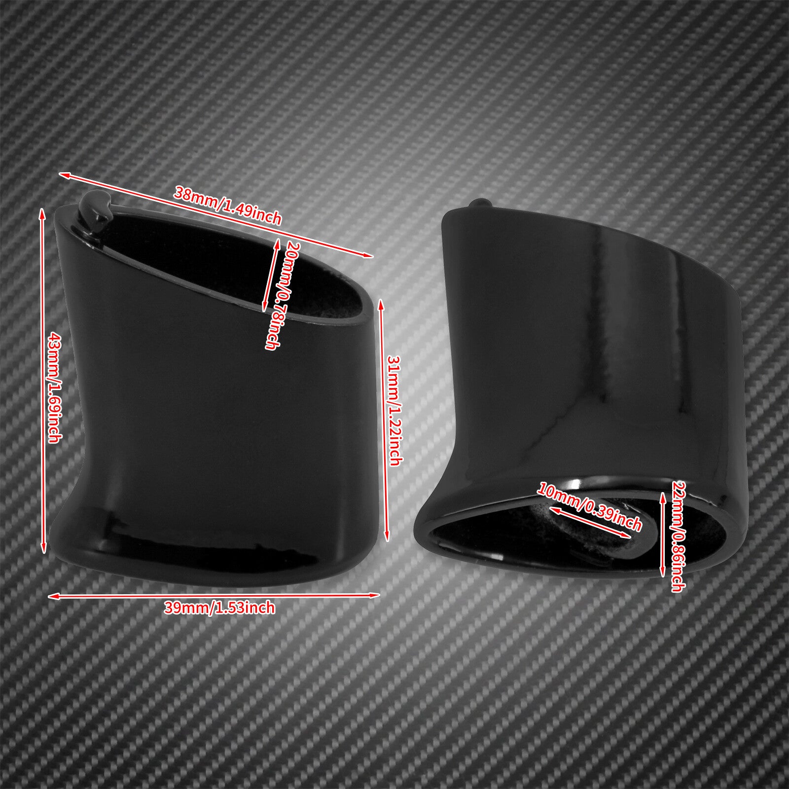 Gloss Rear Turn Signal Brackets Mount Fit for Harley Sportster XL 883 1992-2022