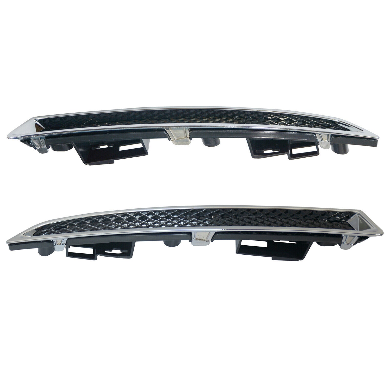 Pair Headlight Lower Trim Chrome Moulding Left Right for Ford Escape 2013-2015