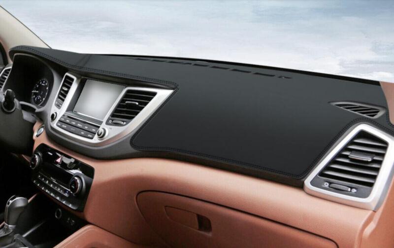 Leather dashboard protector cover, dashboard mat, non-slip, sunshade for Hyundai for Tucson 2016 - 2018