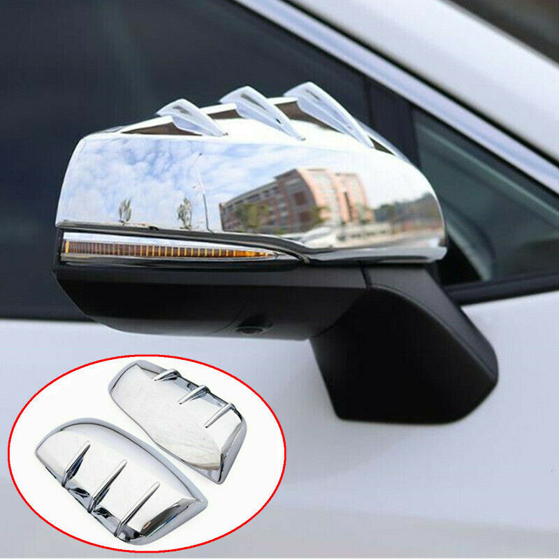 Chrome 2PCS Car Side Rearview Mirror Cover Trim for Toyota Highlander 2021 2022