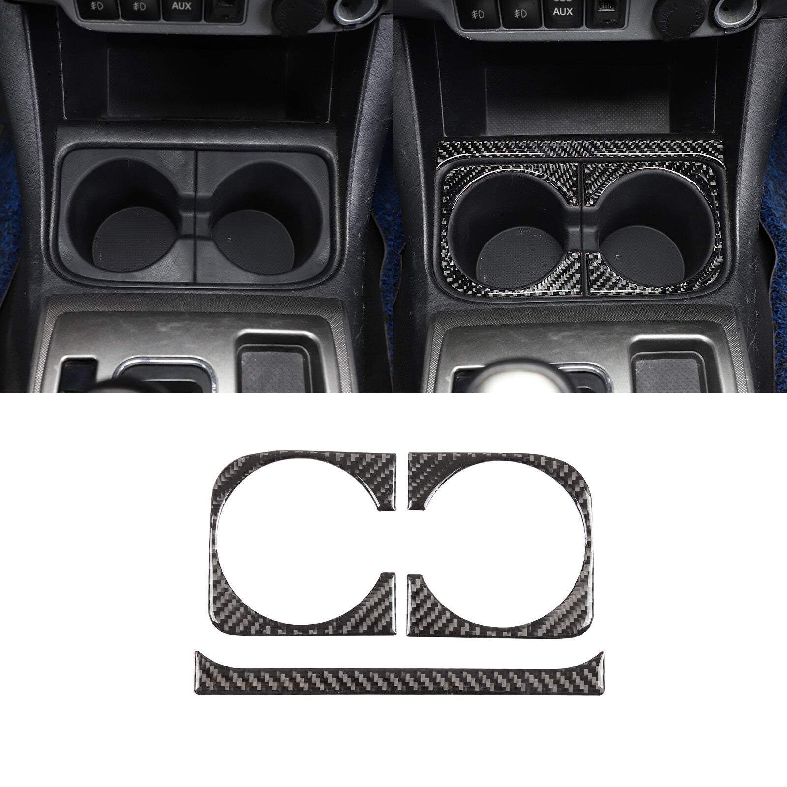 For Tacoma 2016-20 Interior Fog Lights Switch Trim ABS- v