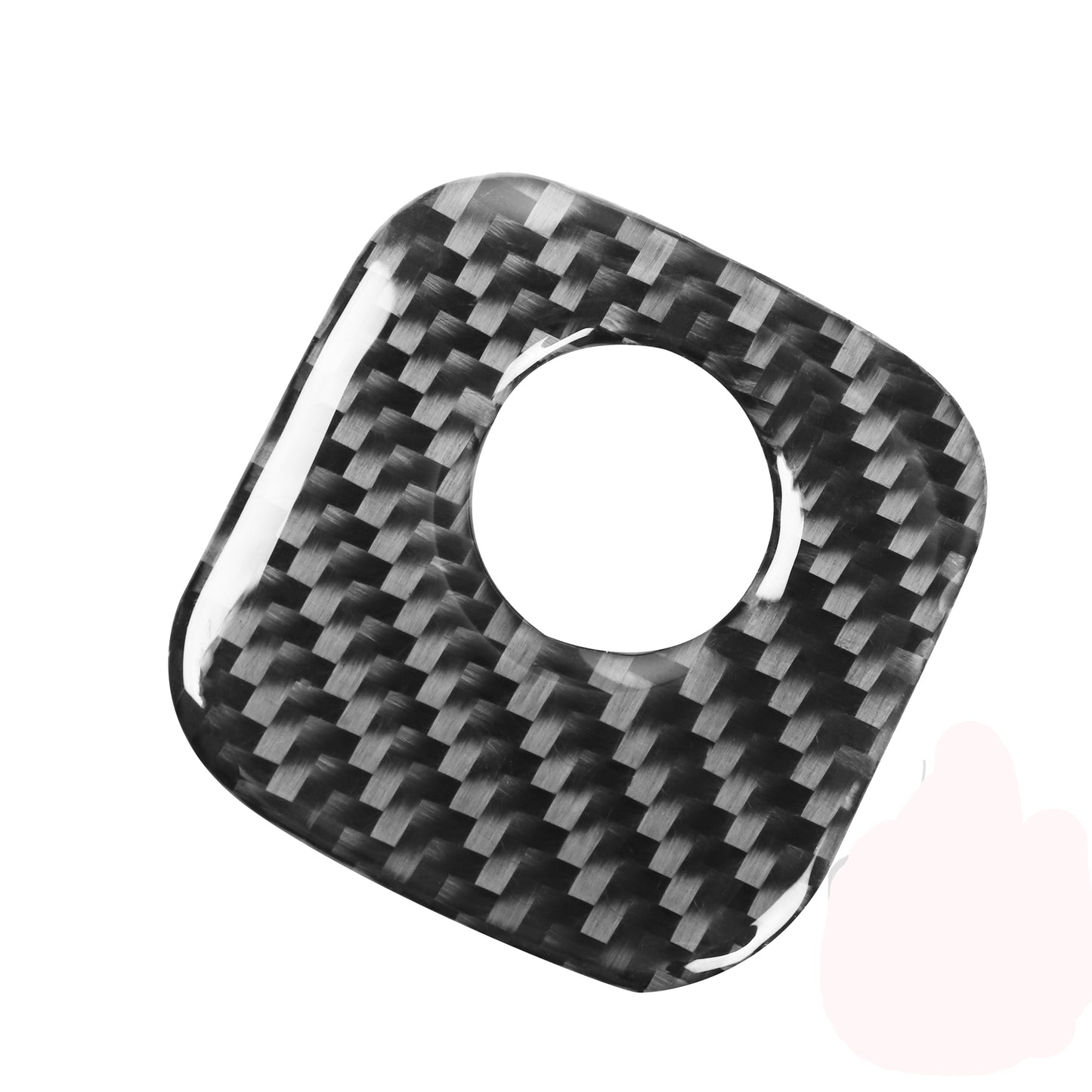for Chevrolet for Corvette C6 Carbon Fiber for Co -pilot Storage Box Handle Cover Trim