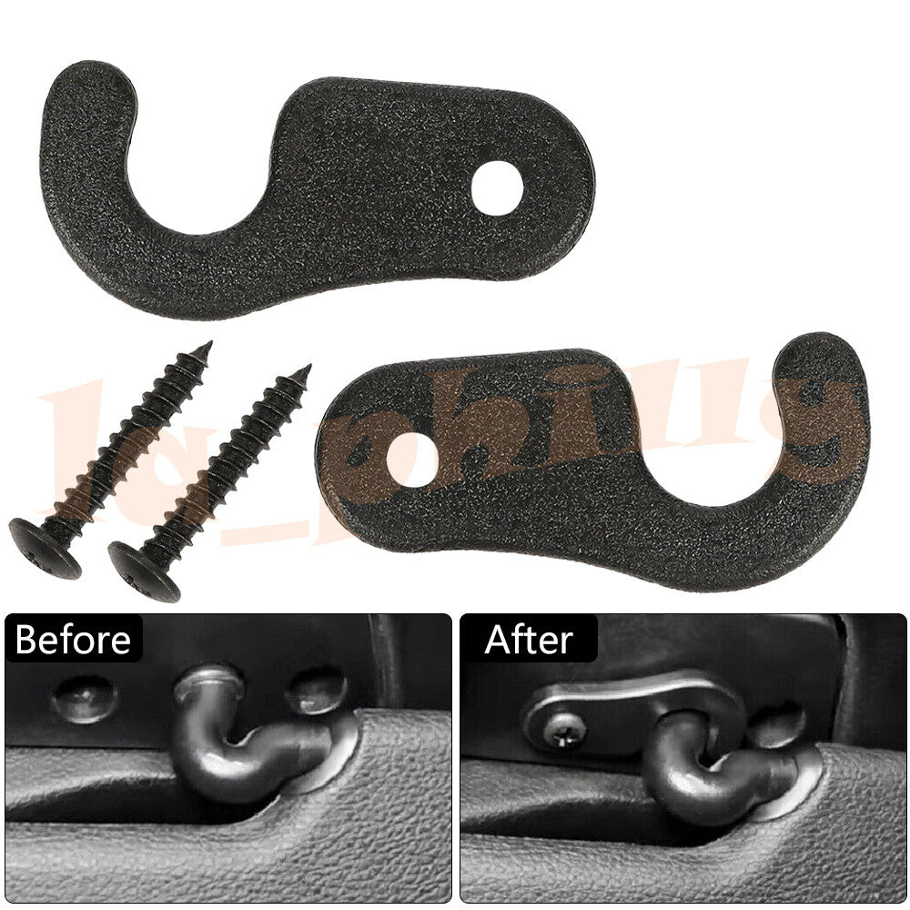 2X Sun Visor Clips  Screws for Jeep 2018  er JK JL JT Gladiator for Wrangler Q