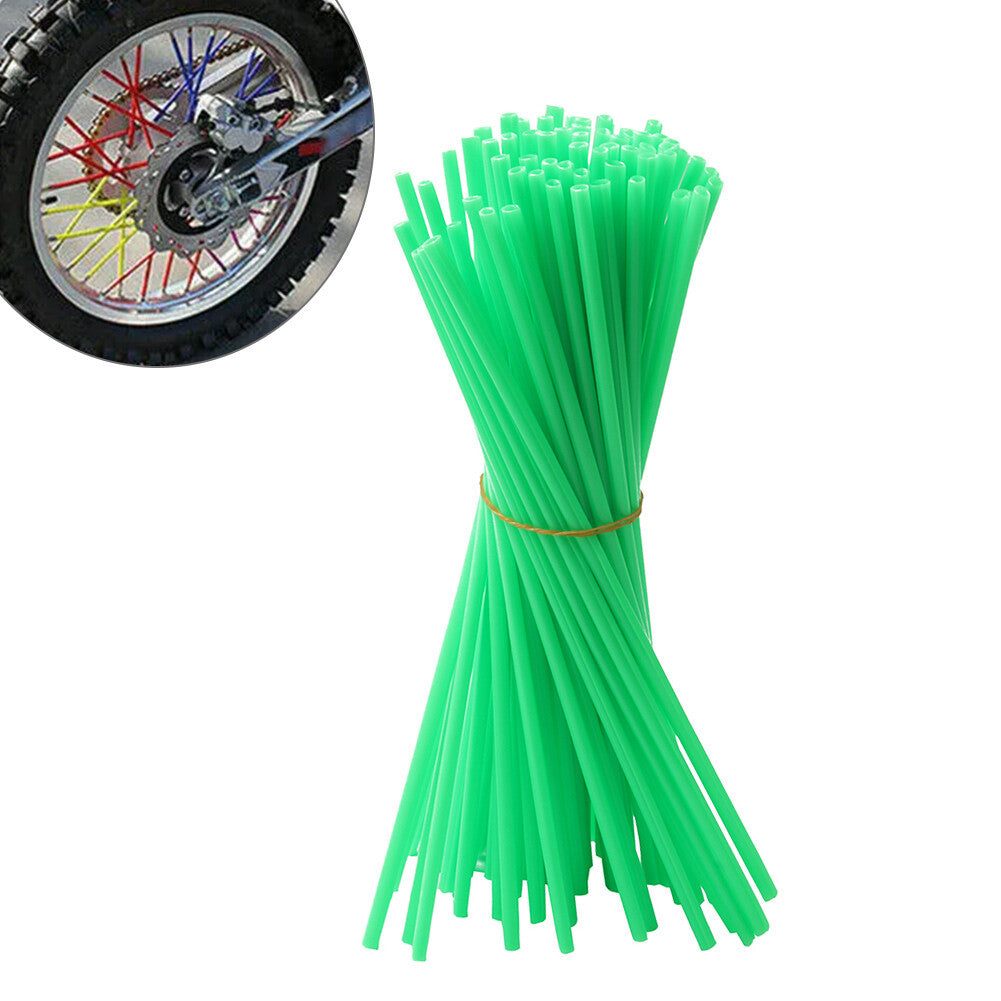 Spoke Skins Covers Fit Motocross Dirt Bike Wheel Rim Guard Protector Wraps 72x Q
