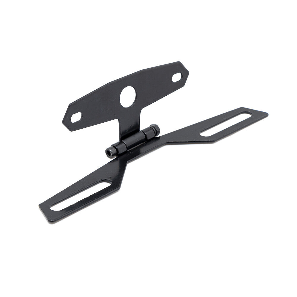 Adjustable Motorcycle Folding License Plate Holder Tail Rear Light Bracket Mount Q