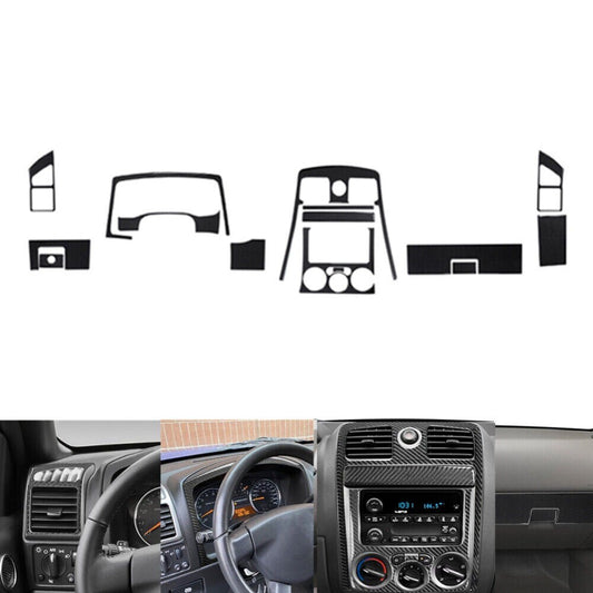 15pcs Carbon Fiber Front Dashboard Cover For Colorado 2004-2012/ for Canyon 2005-2012 n