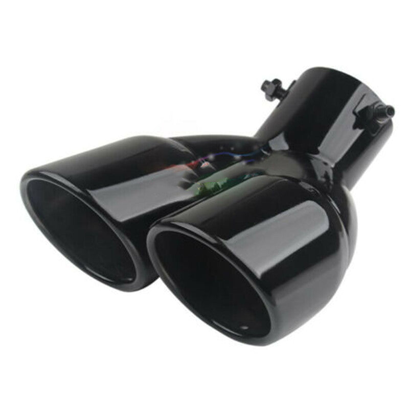 for Hyundai for Elantra 2021-2022 Black Steel Rear Exhaust Muffler Tip End Pipe Trim Q
