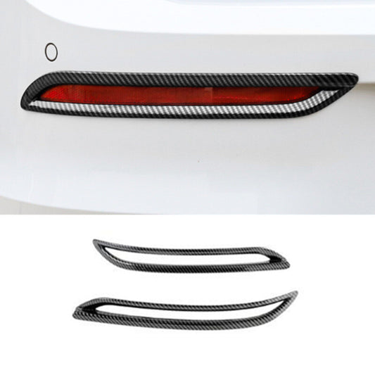 Carbon Fiber 2X Rear Fog Light Lamp Cover Trim Fit for VW for GOLF 8 MK8 2020 2021