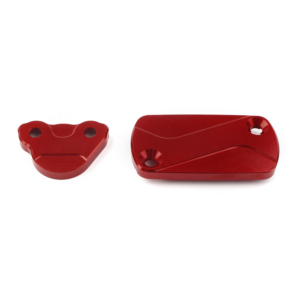 Front & Rear Brake Reservoir Covers Red Fit for Honda CR125R CR250R CRF250R/X Q