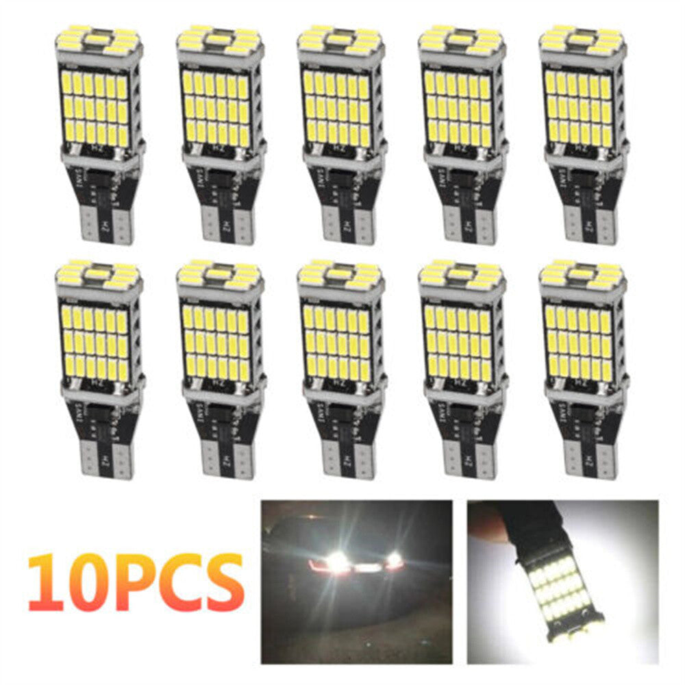 10x T15 Super Bright White Canbus LED Bulb For Car Backup Reverse Light