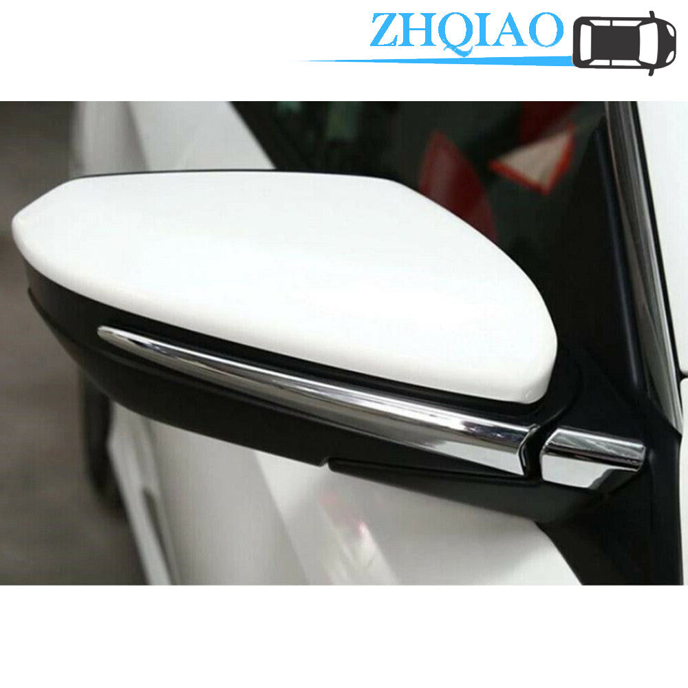 Chrome Door Side Mirror Lid Lip Bezel Cover Trim Lid Fits for Honda for CIVIC 16-19