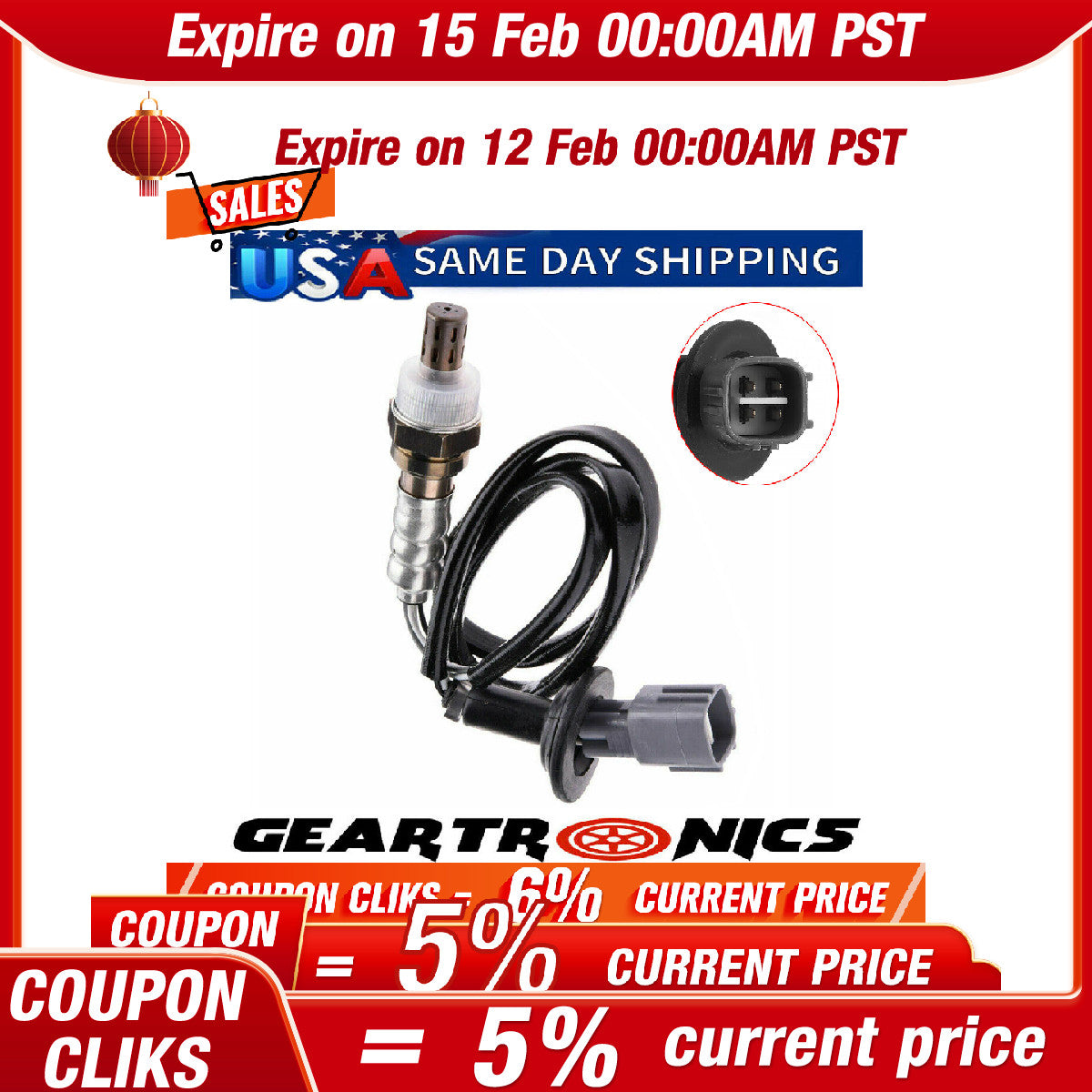 Oxygen 02 O2 Sensor for Toyota Prius 1.5L Downstream Fits ES20224 1.8L 4.6L 1.5