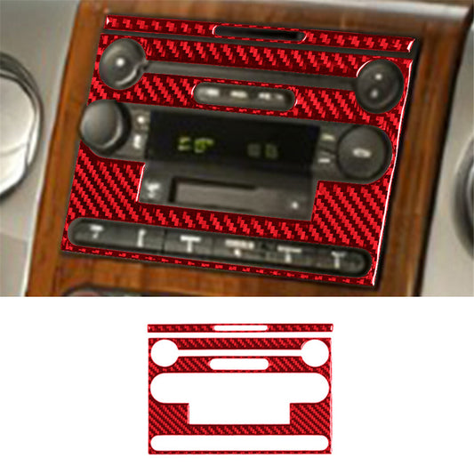 Red Carbon Fiber Rearview Mirrior Anticollision Cover For Tundra 2014-18 v