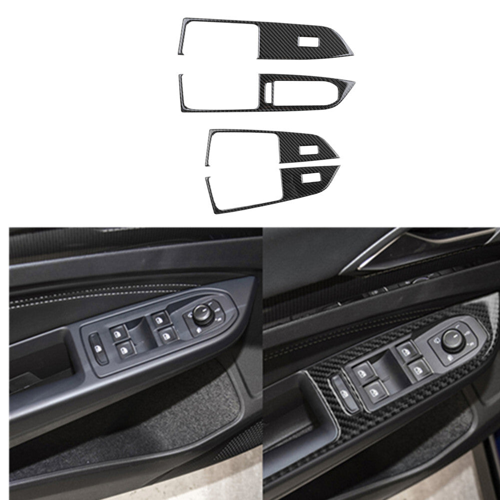 Carbon Fiber Center Air Vent Frame Cover Trim for Jeep for Wrangler 2007-2010 Type C v